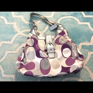 Large Coach Op Art Purse